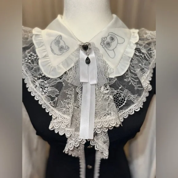 HoneyMikou HoneyPepper1X x Mikou Art “Momo” Black Women’s Medium Jfashion - Picture 6 of 11